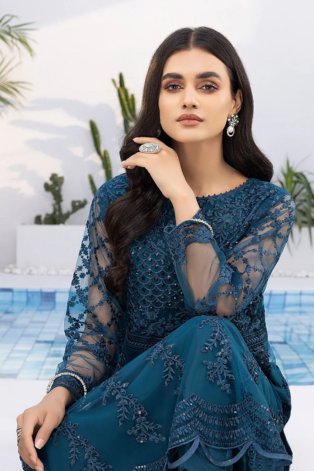 Azure Luxury Embroidered Formal Shirts – Sea Star