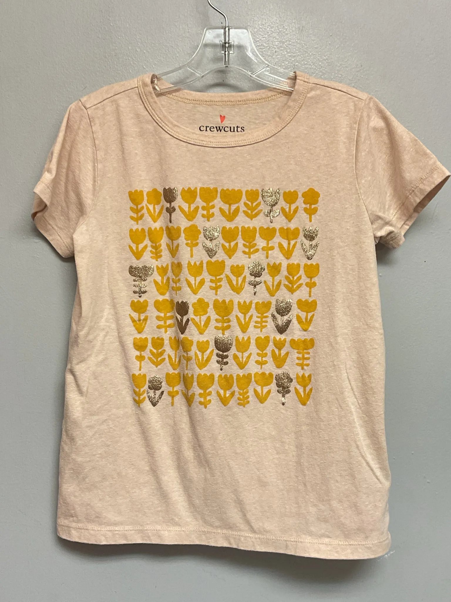 Crew Cuts Size 10 Orange Cotton Big Girls Tees/Polos/Tunics