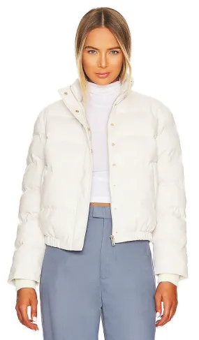 Generation Love West Vegan Leather Puffer in Cream
