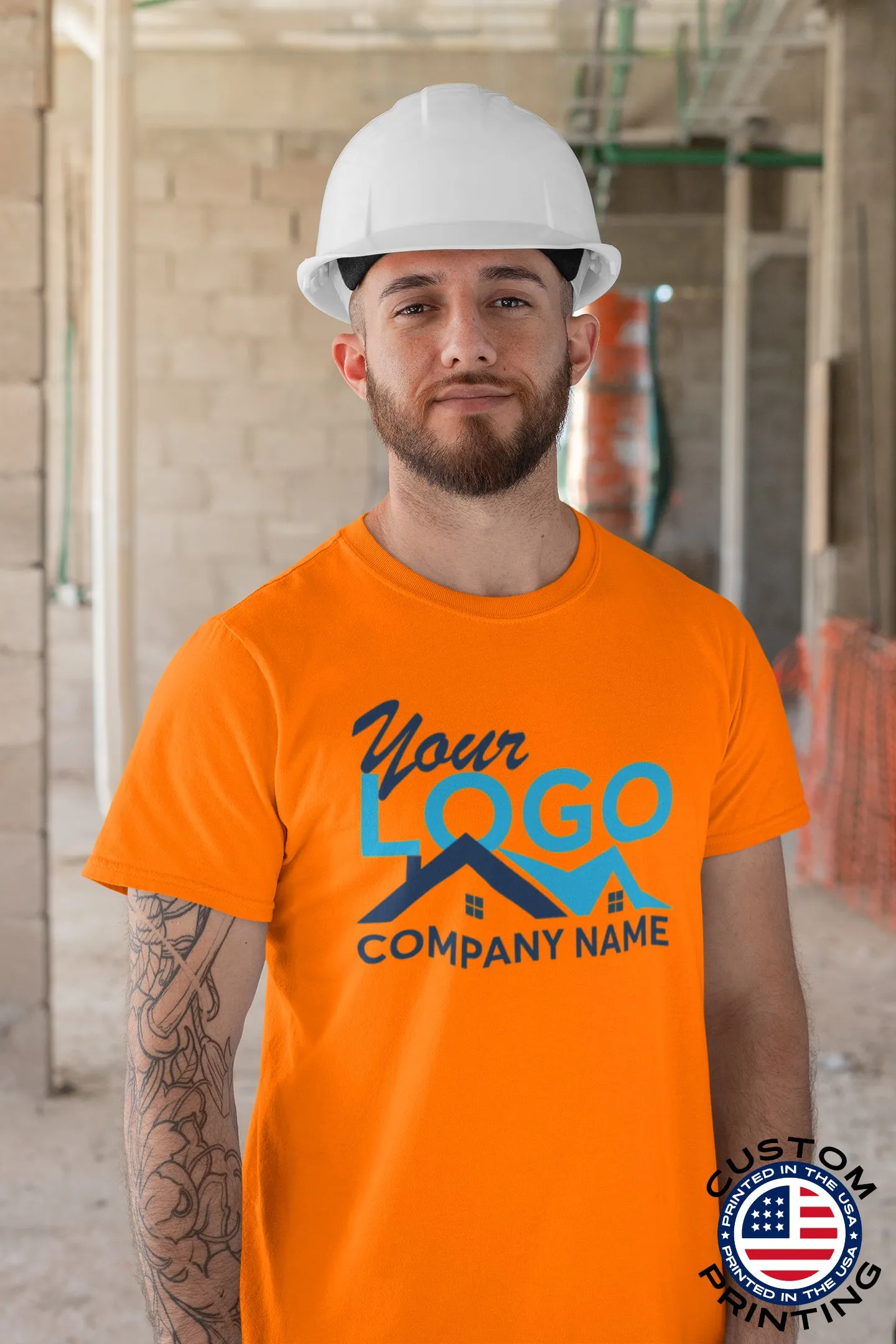 Kolossus Customizable High Visibility Short Sleeve Work Shirts for Men. Personalized t Shirts with Logo, Photo or Text …