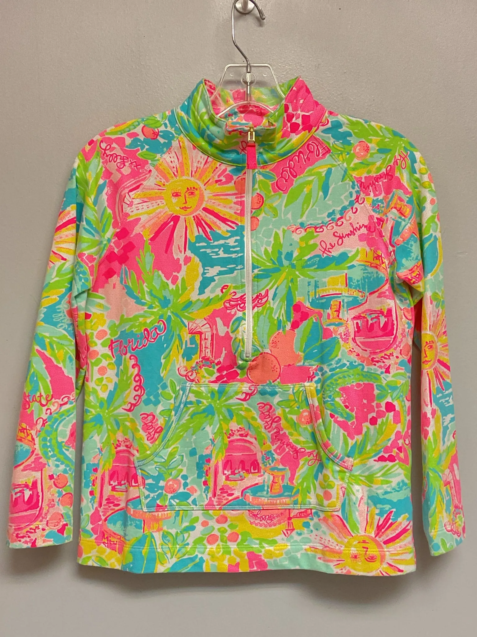 Lilly Pulitzer Size 12 Pink Cotton Big Girls Sweaters & Vests