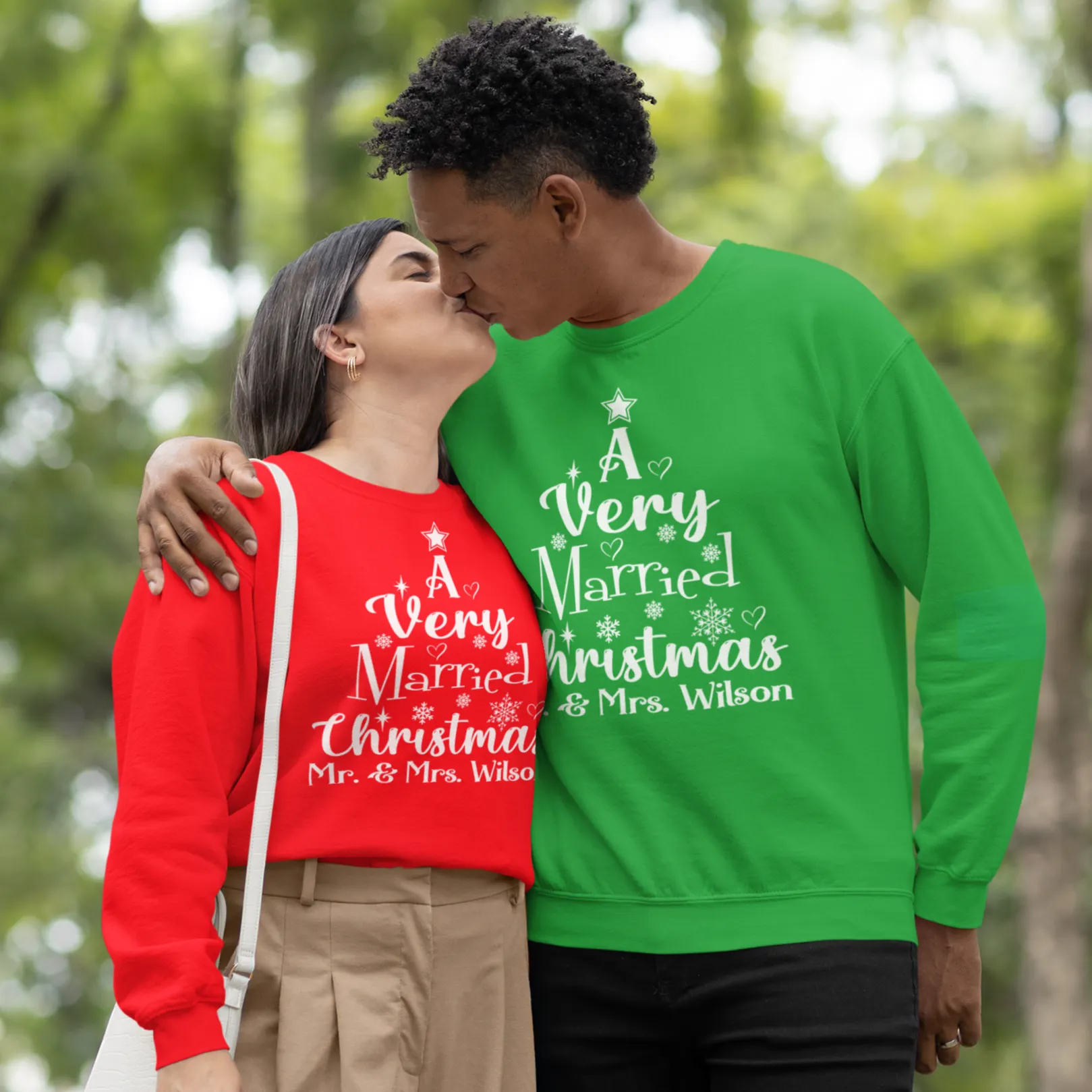 Personalized A Very Married Christmas Couples Shirts, Christmas Shirt, Couples Shirts, Christmas Matching Couple, Grinch