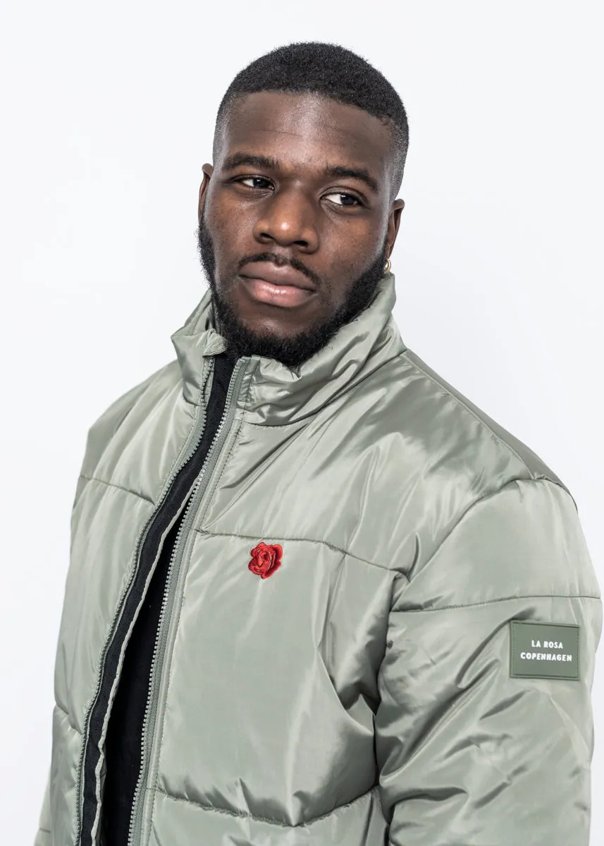 ROSE PUFFER JACKET - LIME GREEN