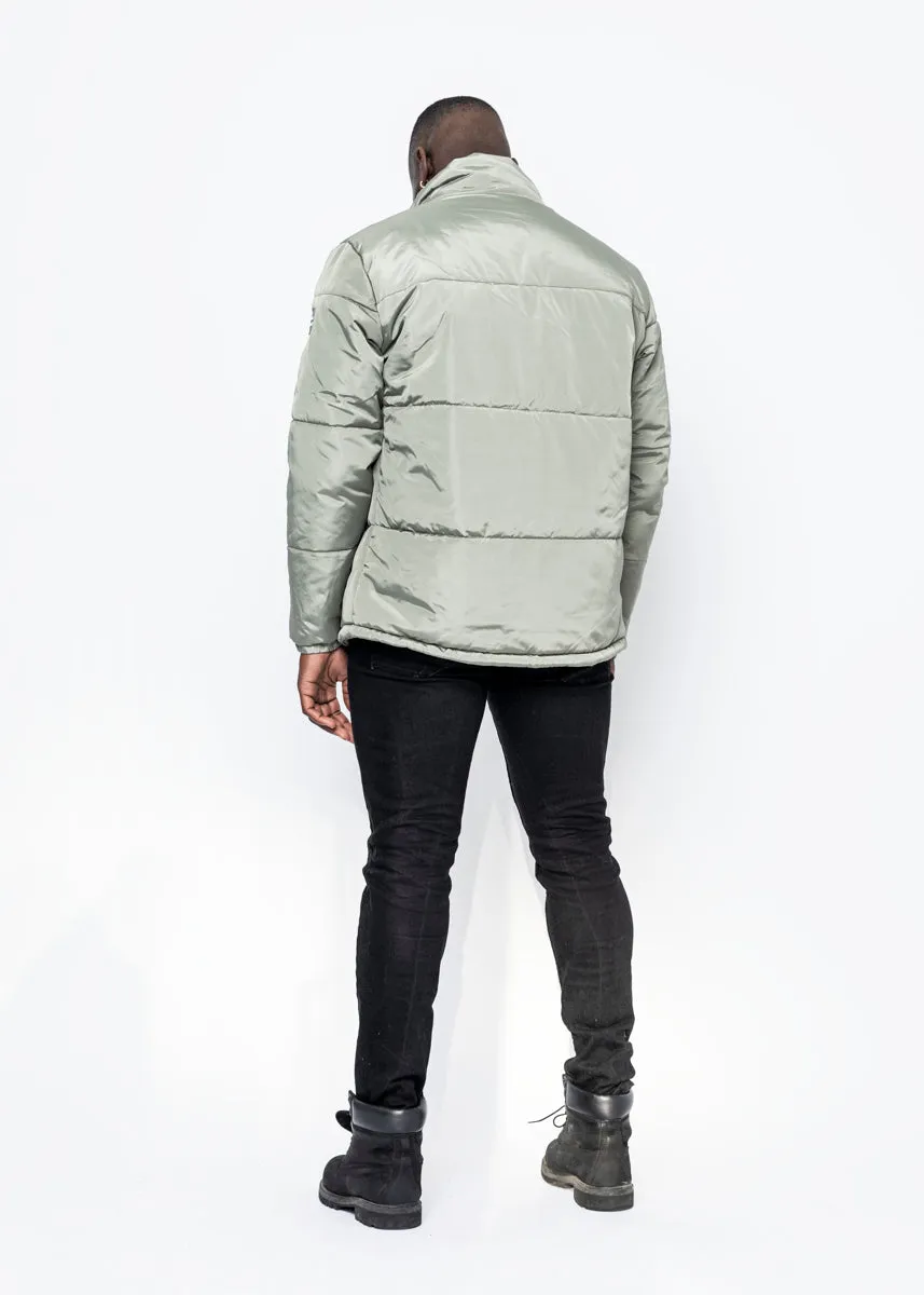 ROSE PUFFER JACKET - LIME GREEN