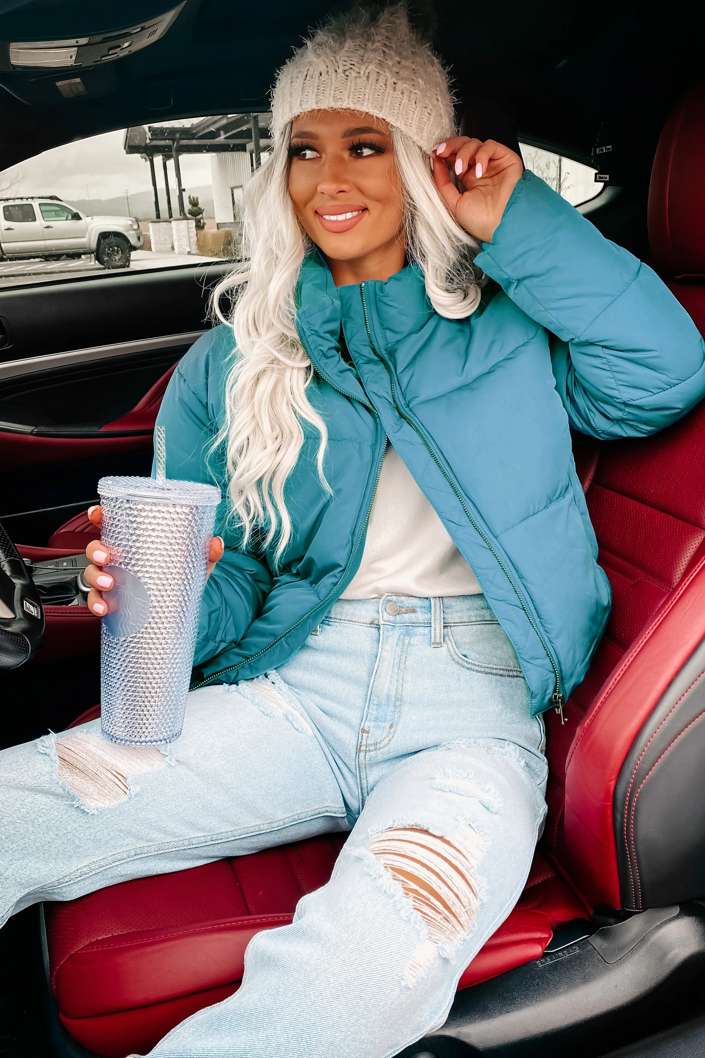 Subzero Temps Puffer Jacket (Peacock Blue)